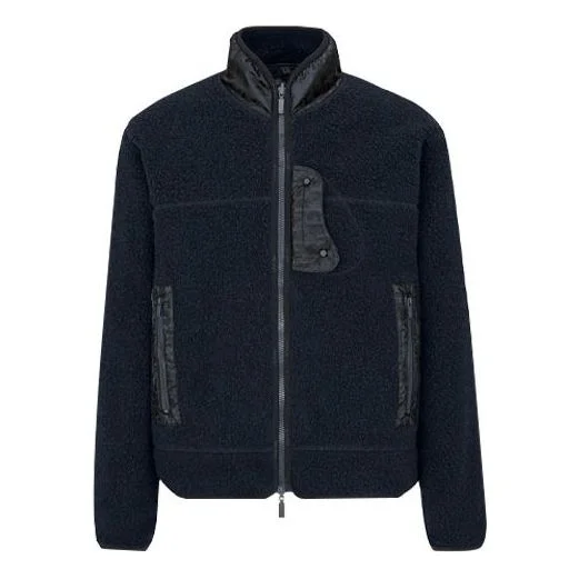 DIOR SS21 Logo Print Casual Hooded Sweatshirt For Men Blue 113J405A0678_C585 - 1