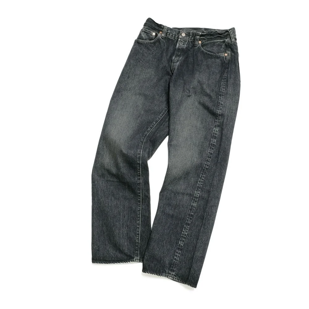 14.25oz. BLACK DENIM - 1947 HARD WASH MODEL - (REGULAR STRAIGHT) - SC42460H - 1