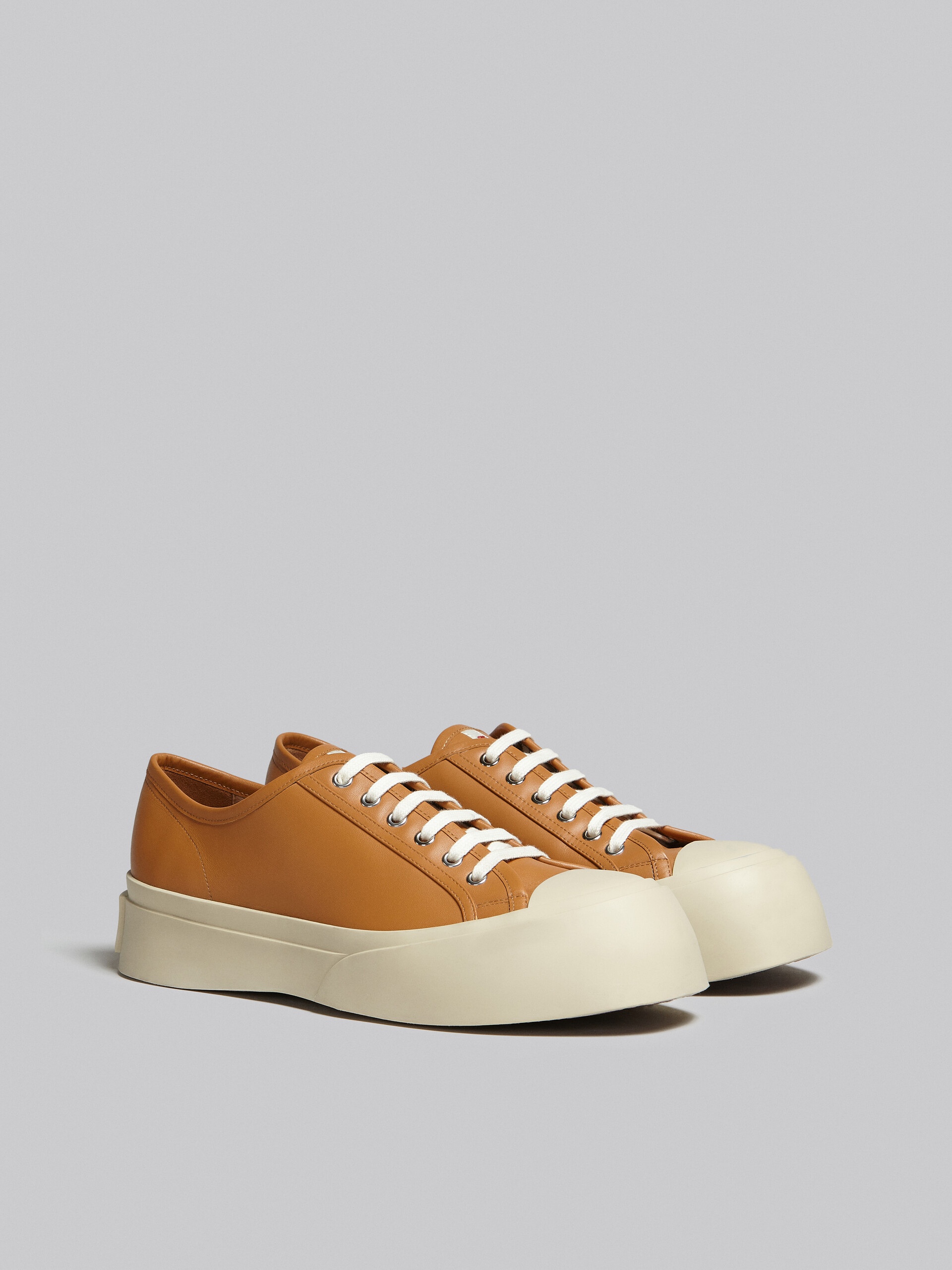 BROWN NAPPA LEATHER PABLO SNEAKER - 2