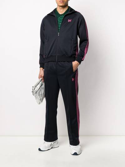 NEEDLES side stripe embroidered detail track jacket outlook