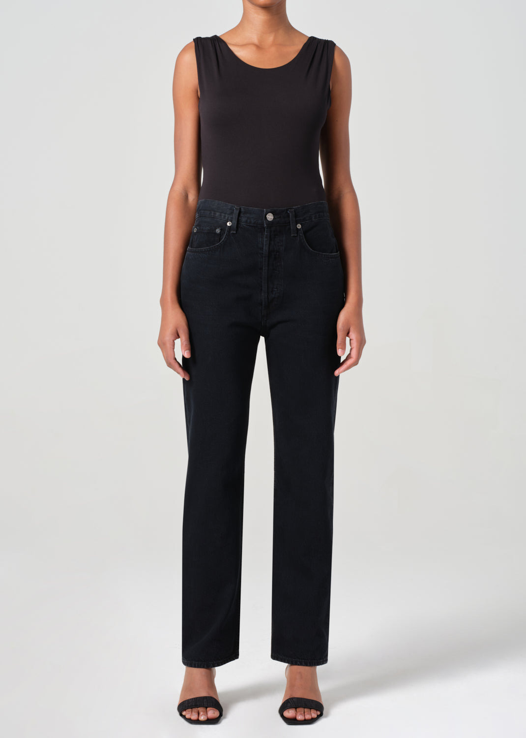 90'S PINCH WAIST HIGH RISE STRAIGHT IN CRUSHED - 2