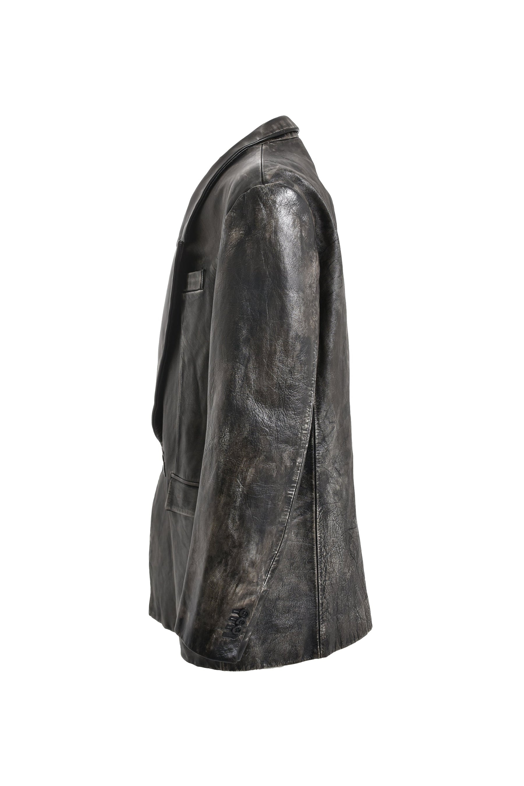 LEATHER JACKET / BLK - 3