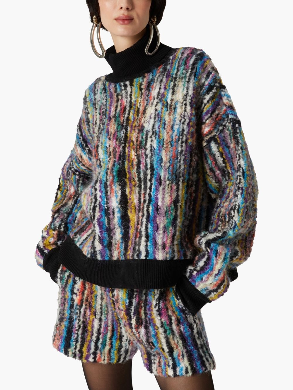 roll-neck knitted jumper - 4