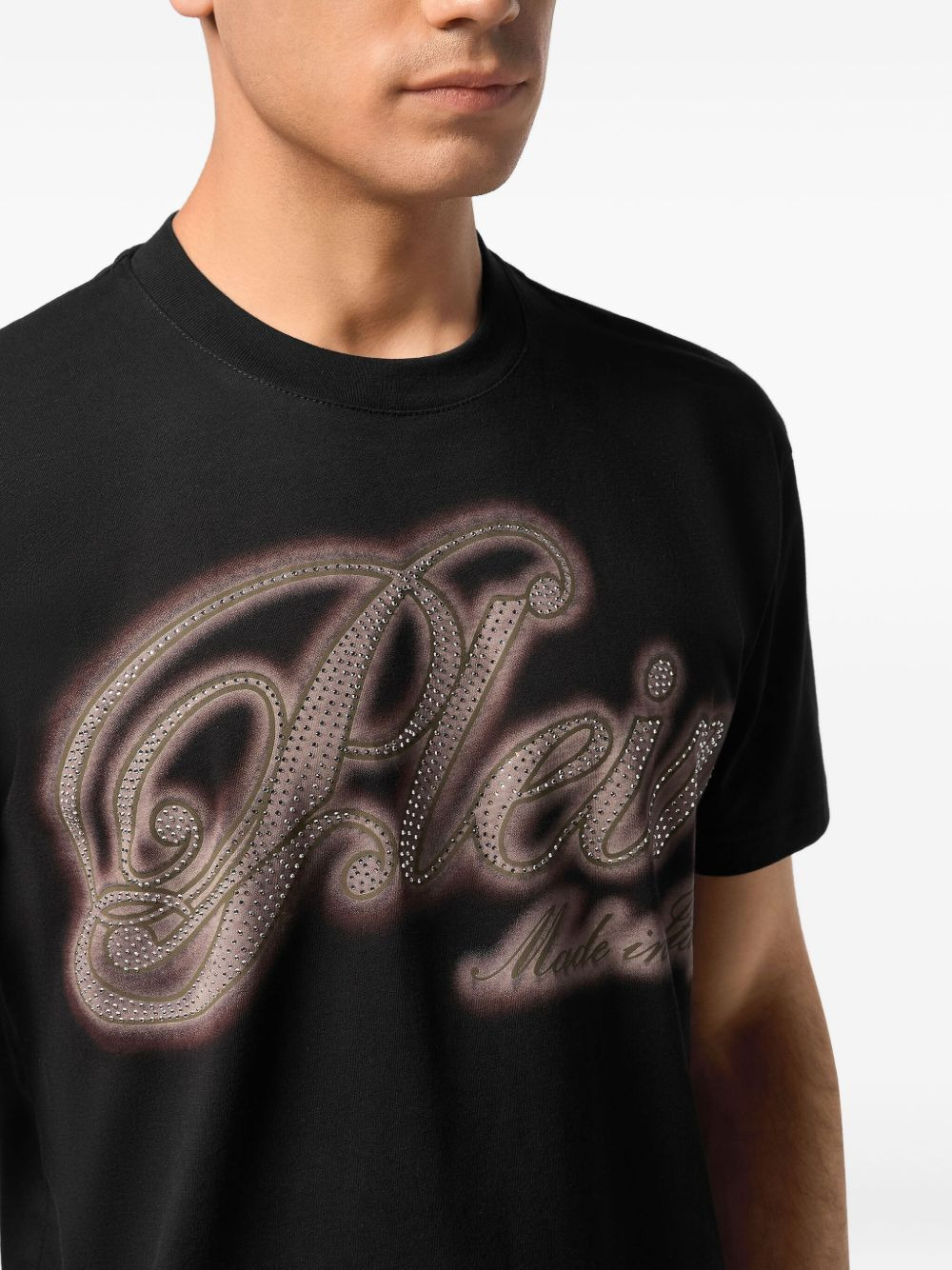 strass-embellished T-shirt - 4