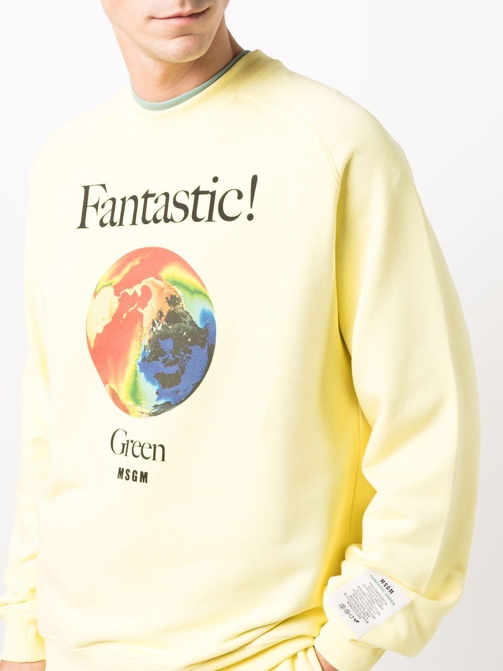 graphic-print organic-cotton sweatshirt - 5