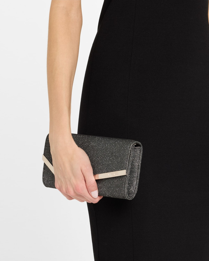 JIMMY CHOO Emmie Glitter Clutch Bag outlook