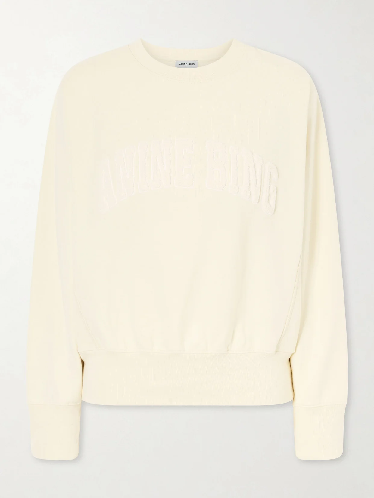 Appliquéd Cotton-fleece Sweatshirt - 1