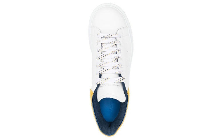 Alexander McQueen Oversized Sneaker 'White Pop Yellow Navy' 705060WIBNT8998 - 3