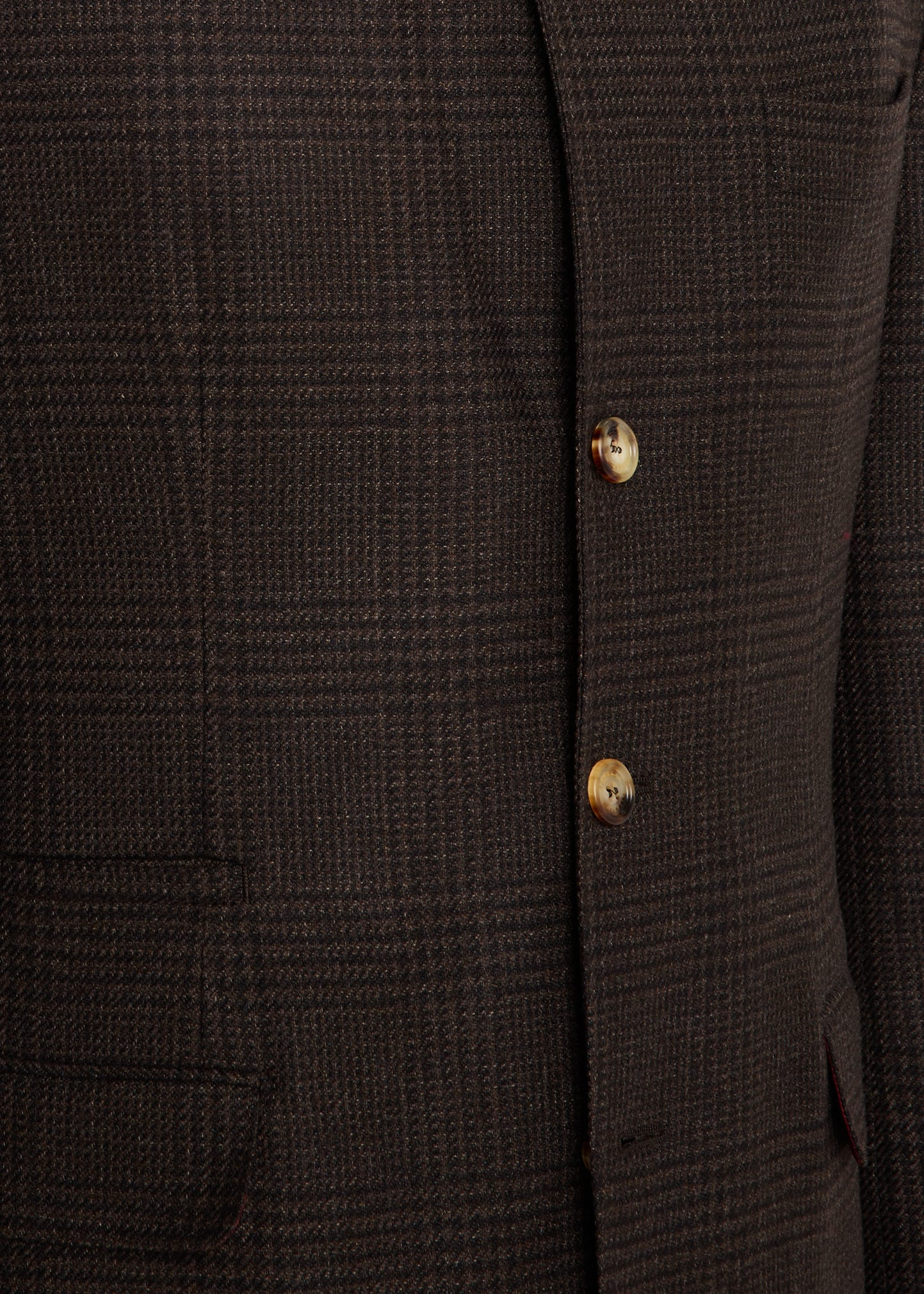 Men's Wool, Cashmere and Silk Prince of Wales Suit - 8