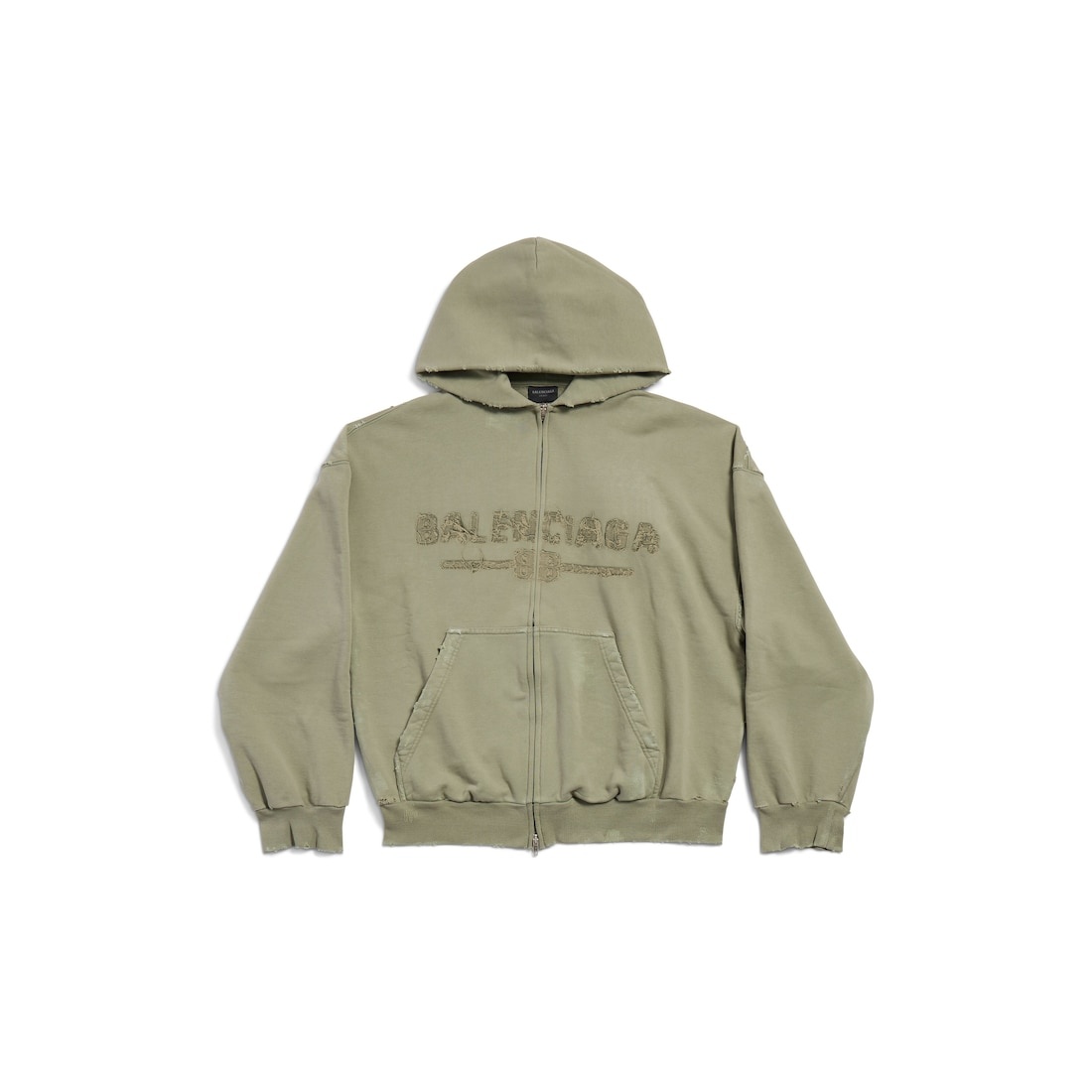 Women's New Year Series 25 - Zip-up Hoodie Regular Fit in Army Green - 1