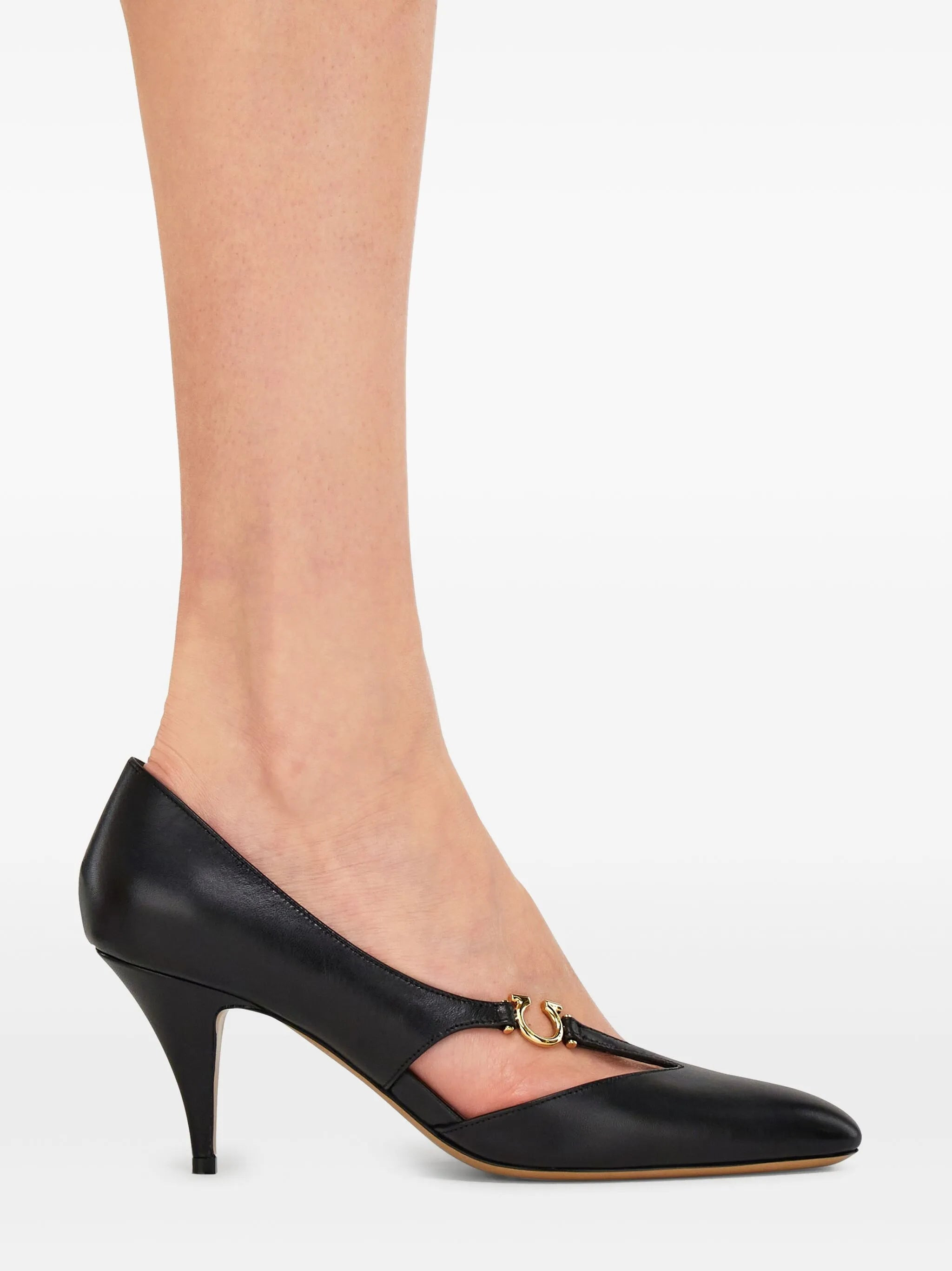 Ferragamo 70mm Gancini Pumps - 5