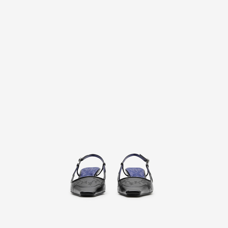 Leather Chisel Slingback Pumps​ 3