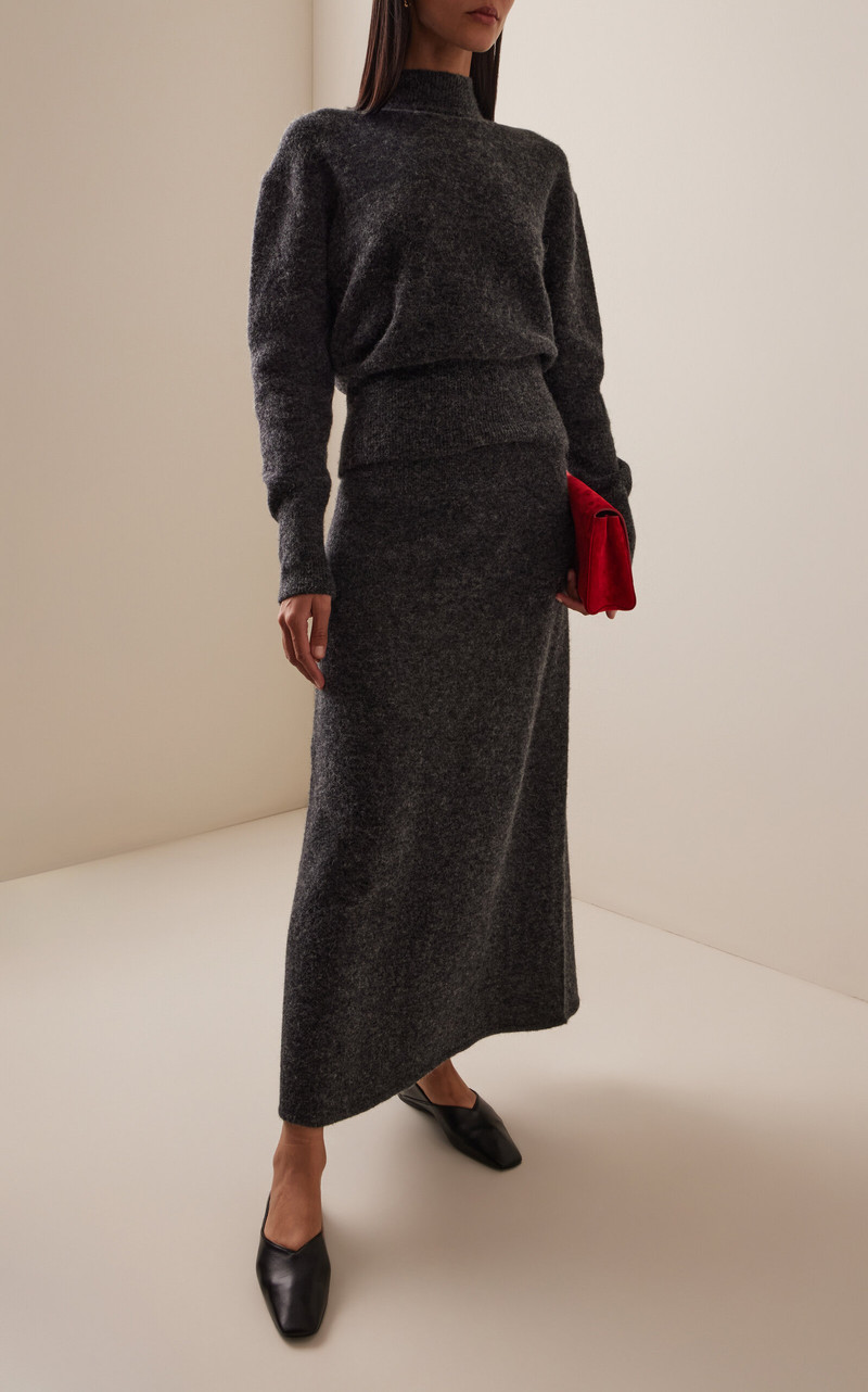 CLOSED Easy Knit Maxi Skirt grey outlook