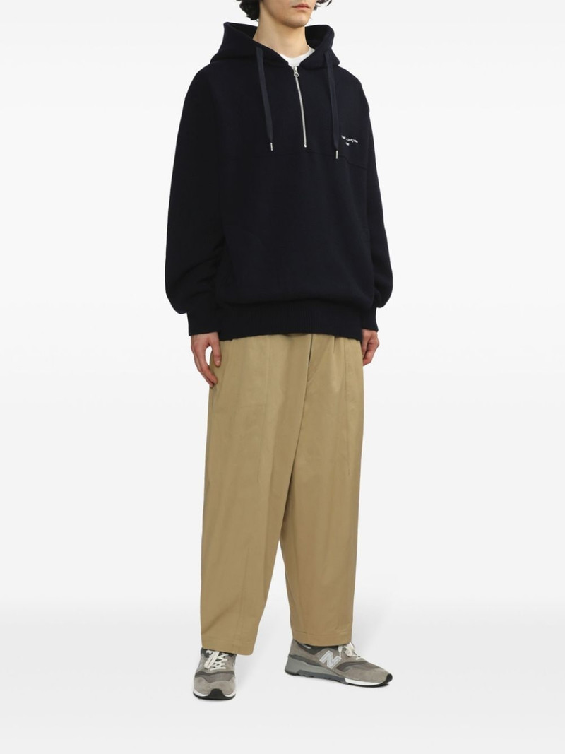 Comme des Garçons Homme logo-embroidered hoodie outlook
