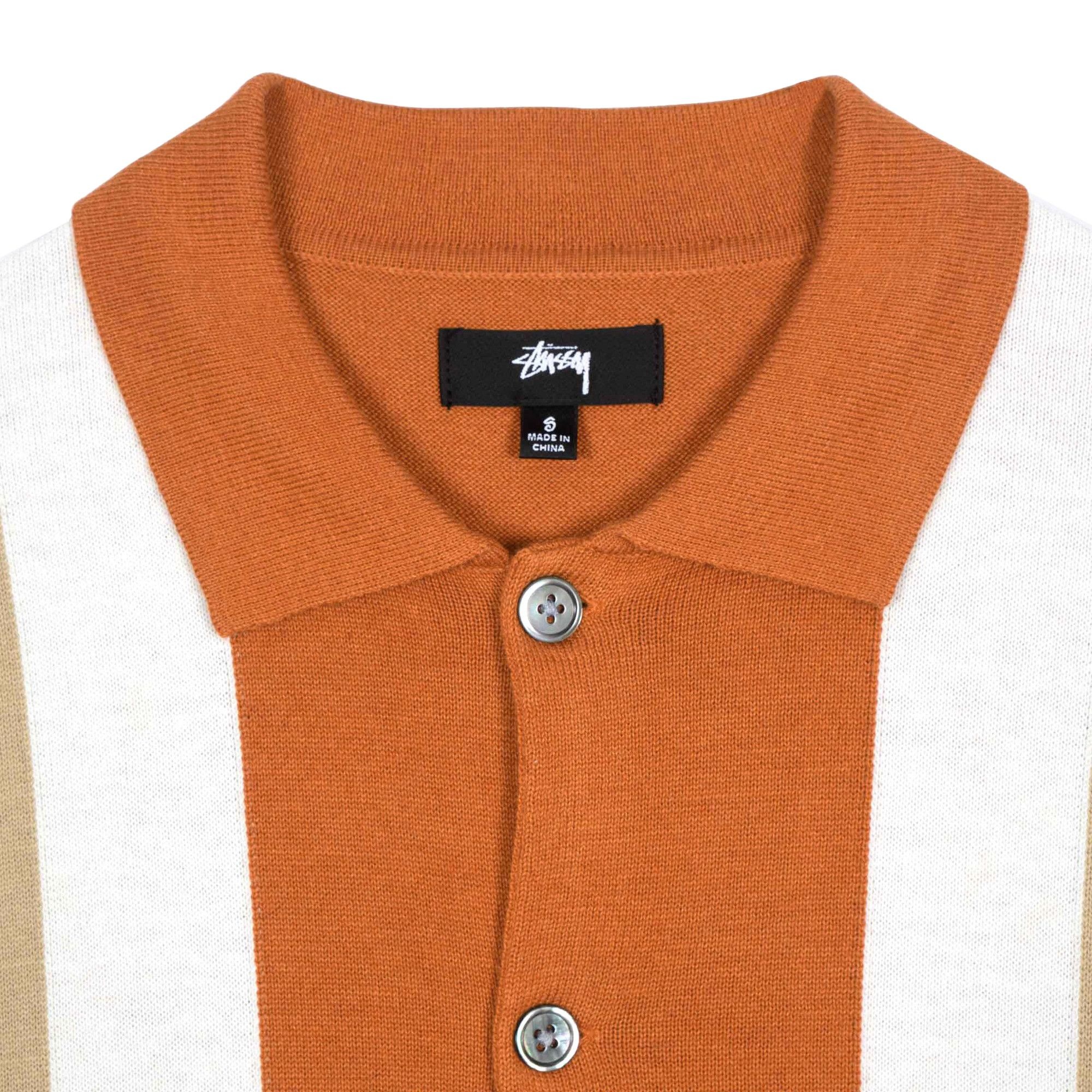 Stussy Color Block Sweater 'Burnt Orange' - 3