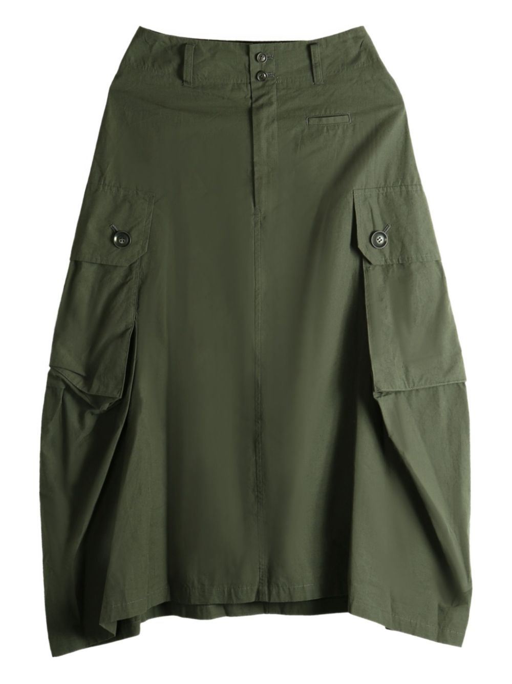 pocket-detailed midi skirt - 1