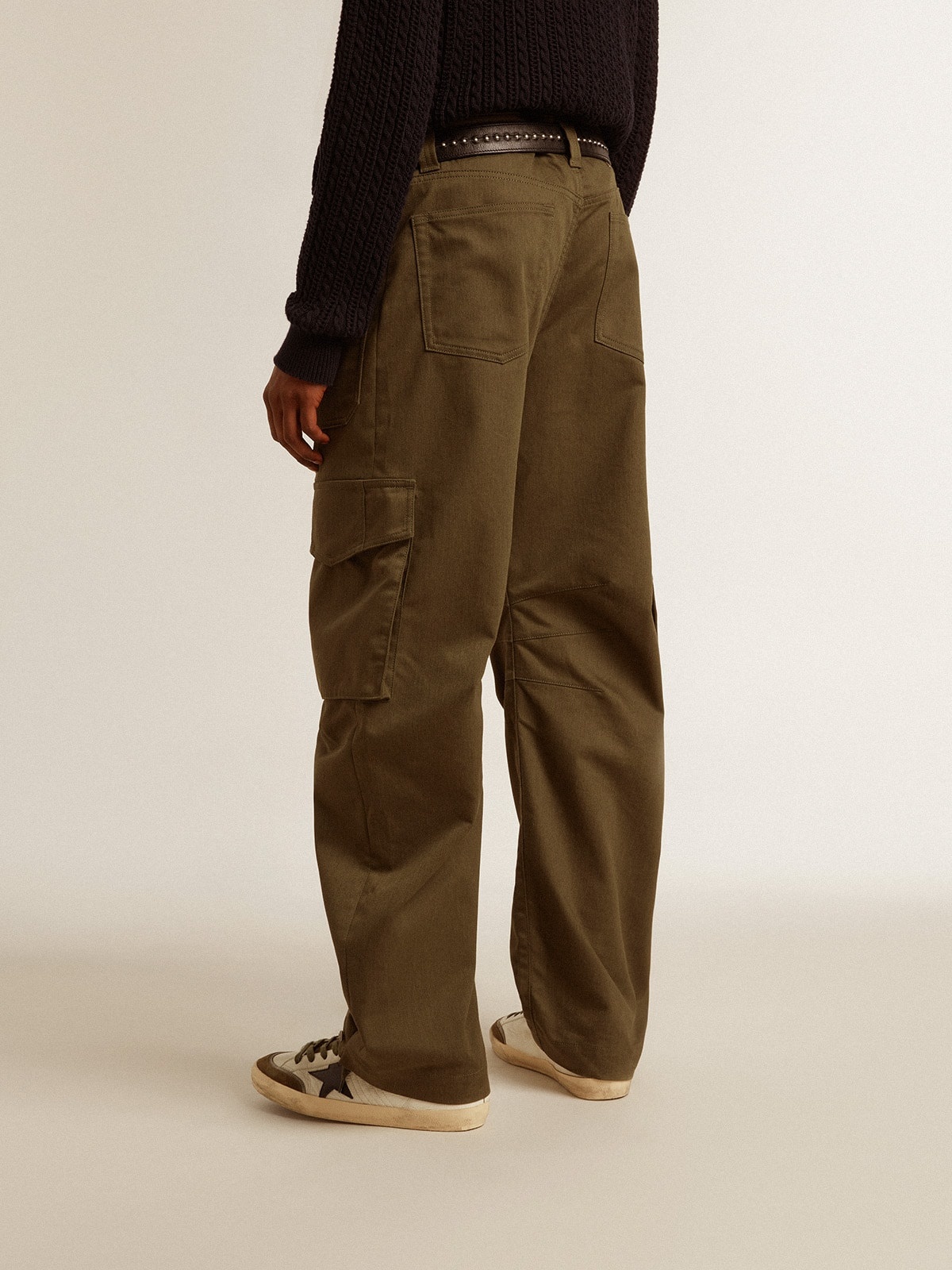 Olive green cargo pants - 5