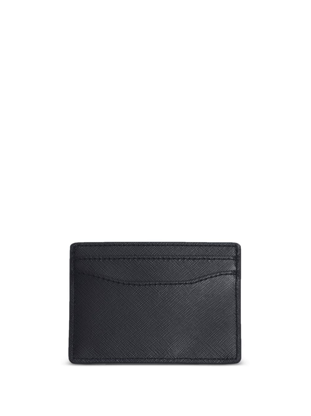 logo-plaque leather cardholder - 2