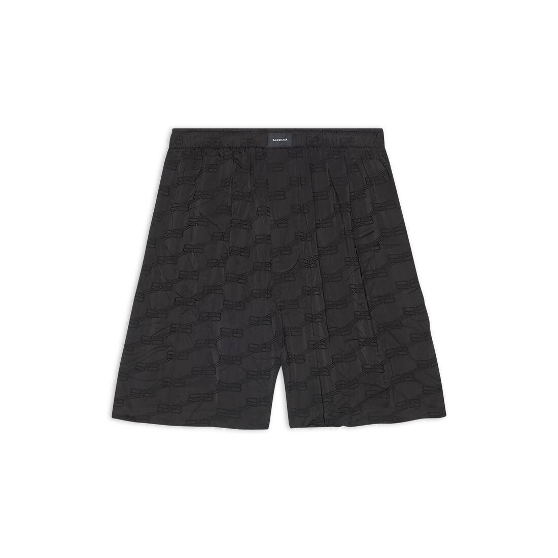 Men's Bb Monogram Pyjama Shorts  in Black - 1