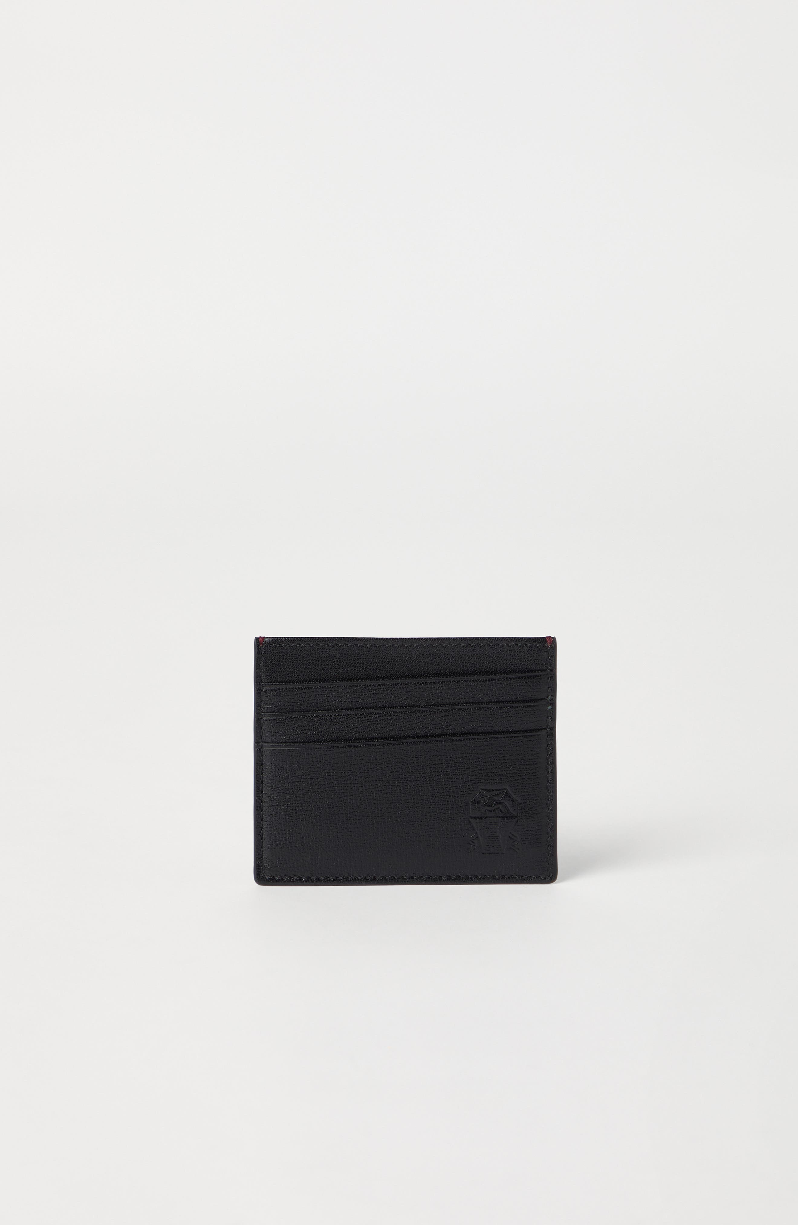 Brunello Cucinelli Capretta card holder in Black at Nordstrom - 2