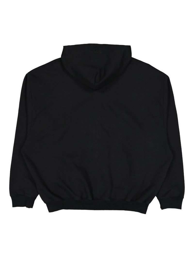 VETEMENTS zip-up logo hoodie outlook