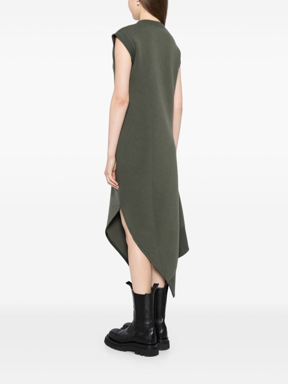 asymmetric scuba dress - 4