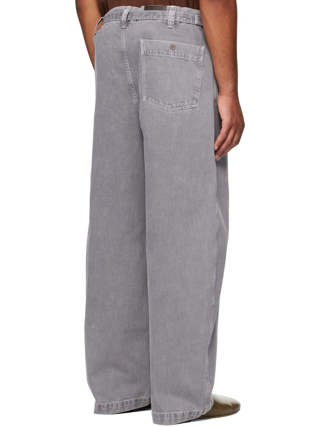 Gray Maxi Workwear Jeans - 3