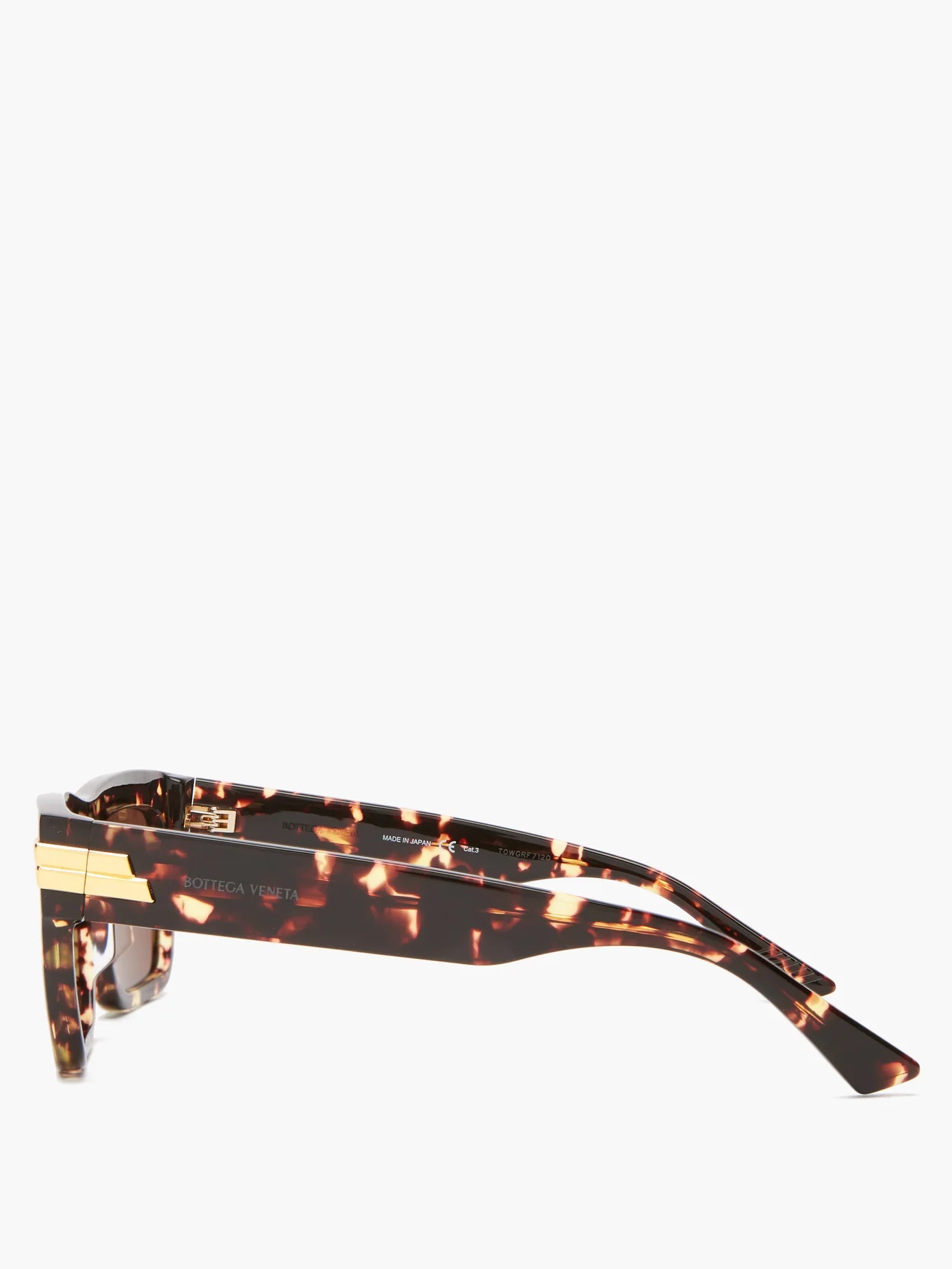 Rectangle tortoiseshell-acetate sunglasses - 4