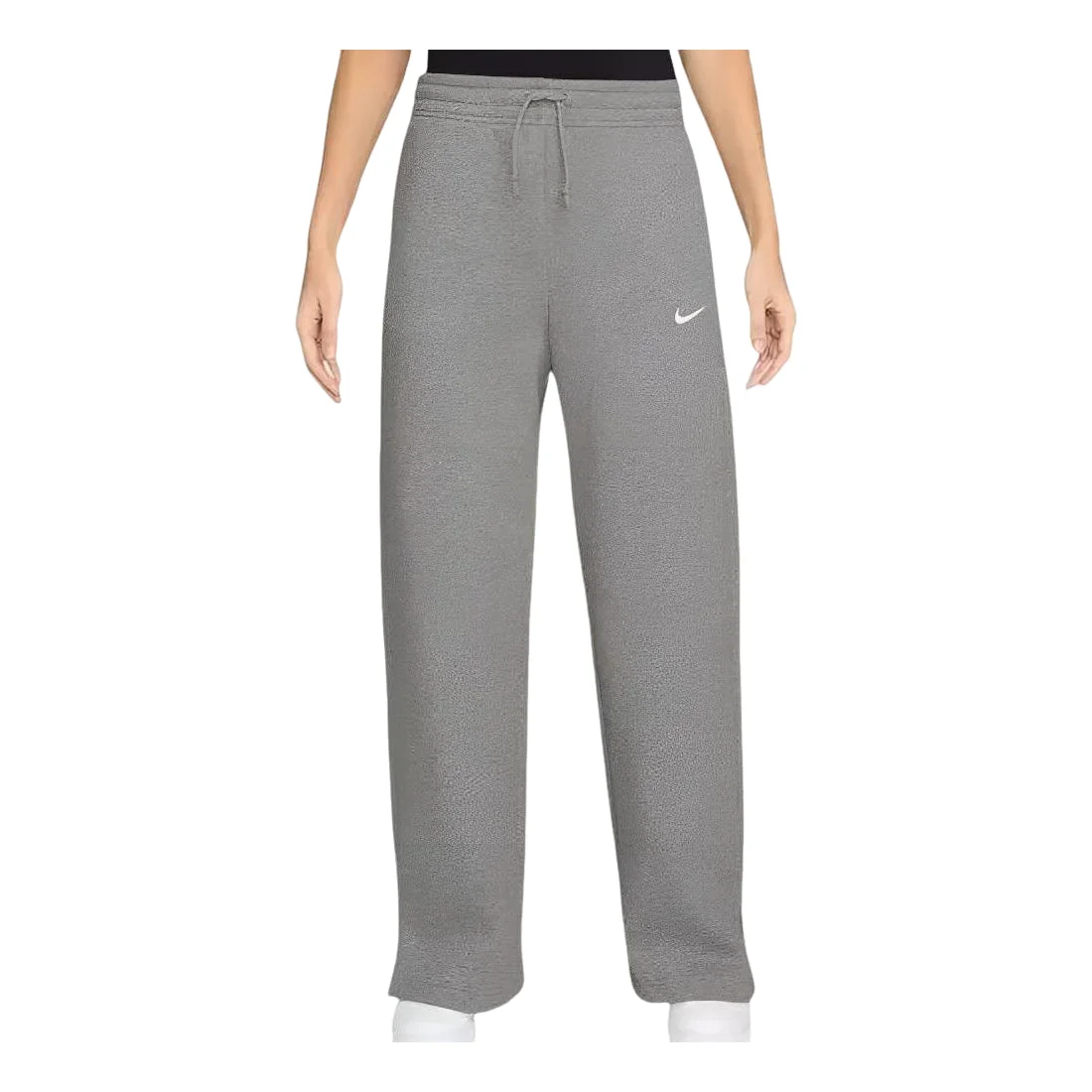 (WMNS) Nike Sportswear Phoenix Fleece Wide Leg Pants Asia Sizing 'Dark Heather Grey Sail' IH1012-063 - 1