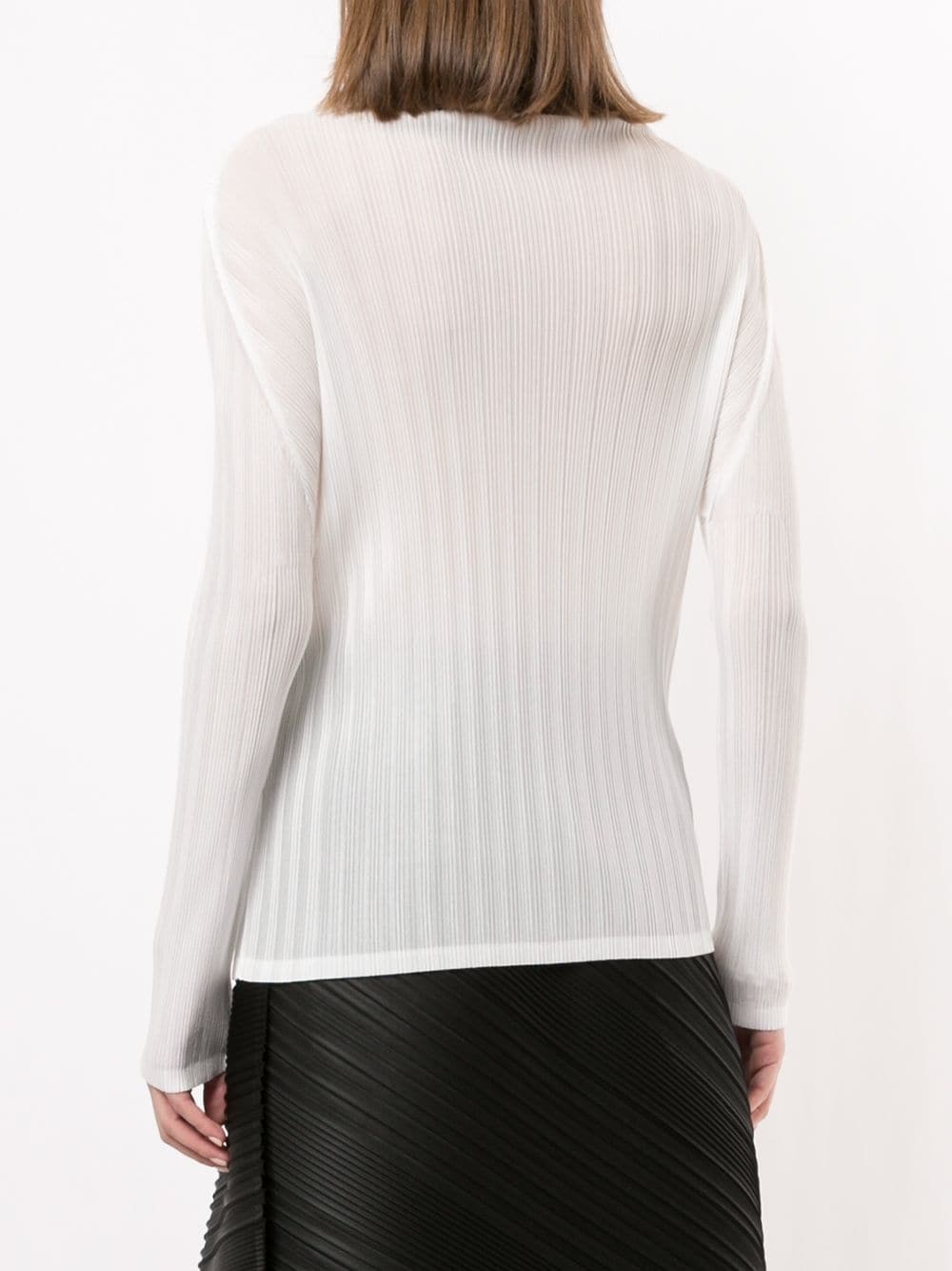 pleated roll neck jumper - 4