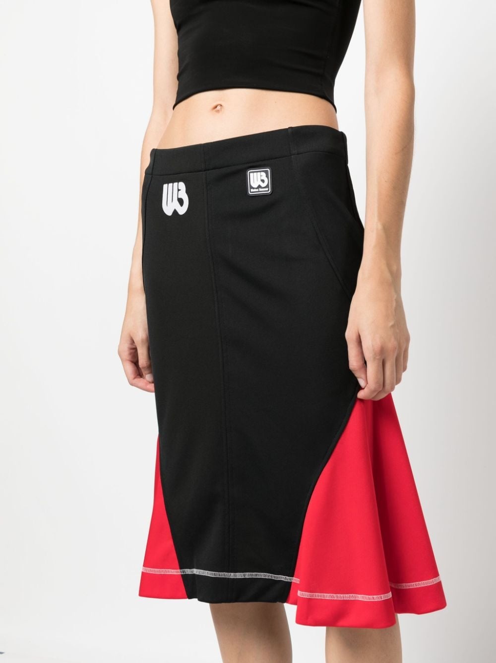 colour-block midi skirt - 5