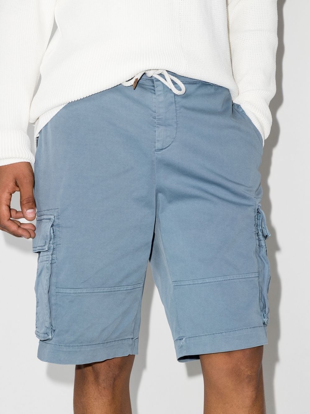 straight-leg cotton cargo shorts - 2