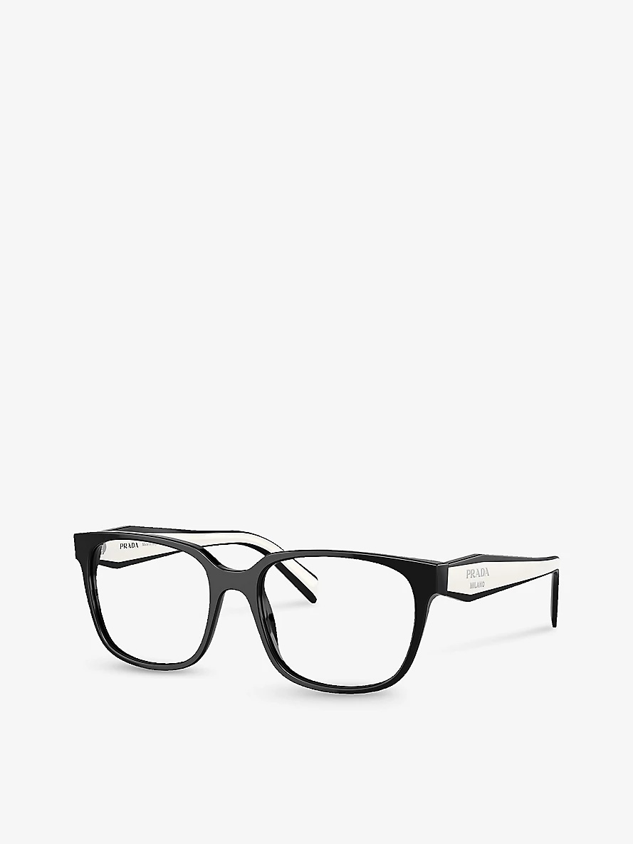 PR 17ZV rectangle-frame acetate glasses - 2