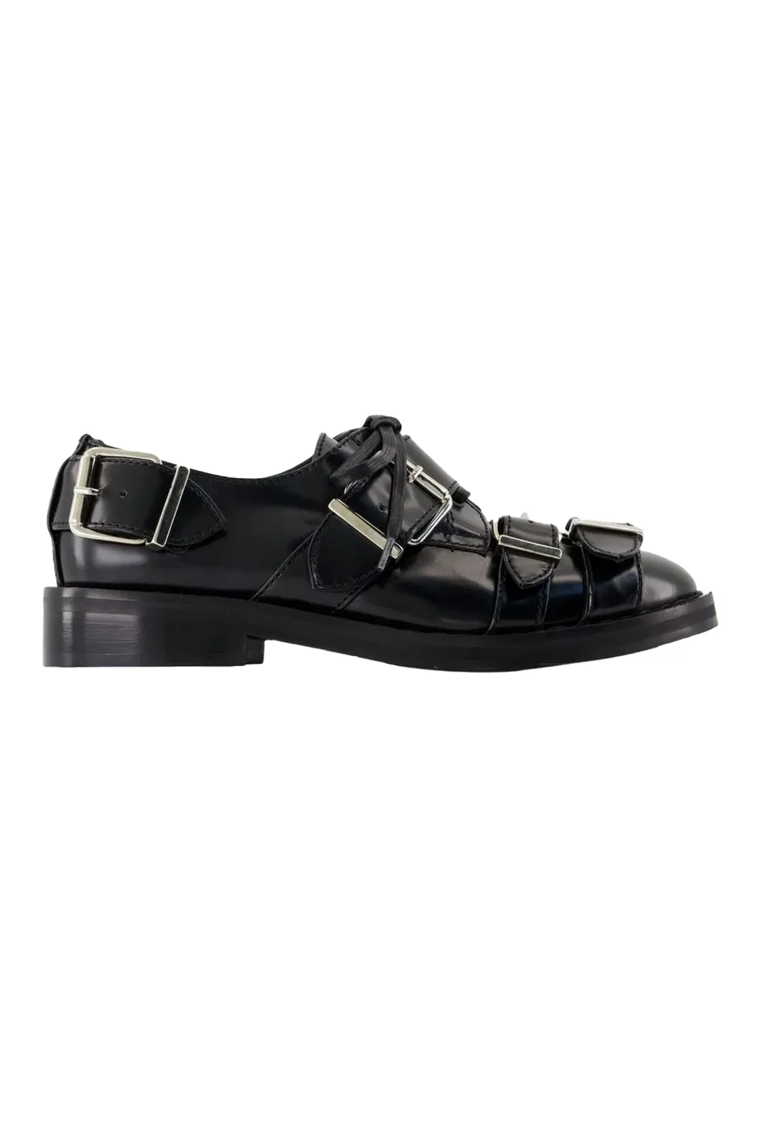Simone Rocha Multi Buckle Brogue Black - 1