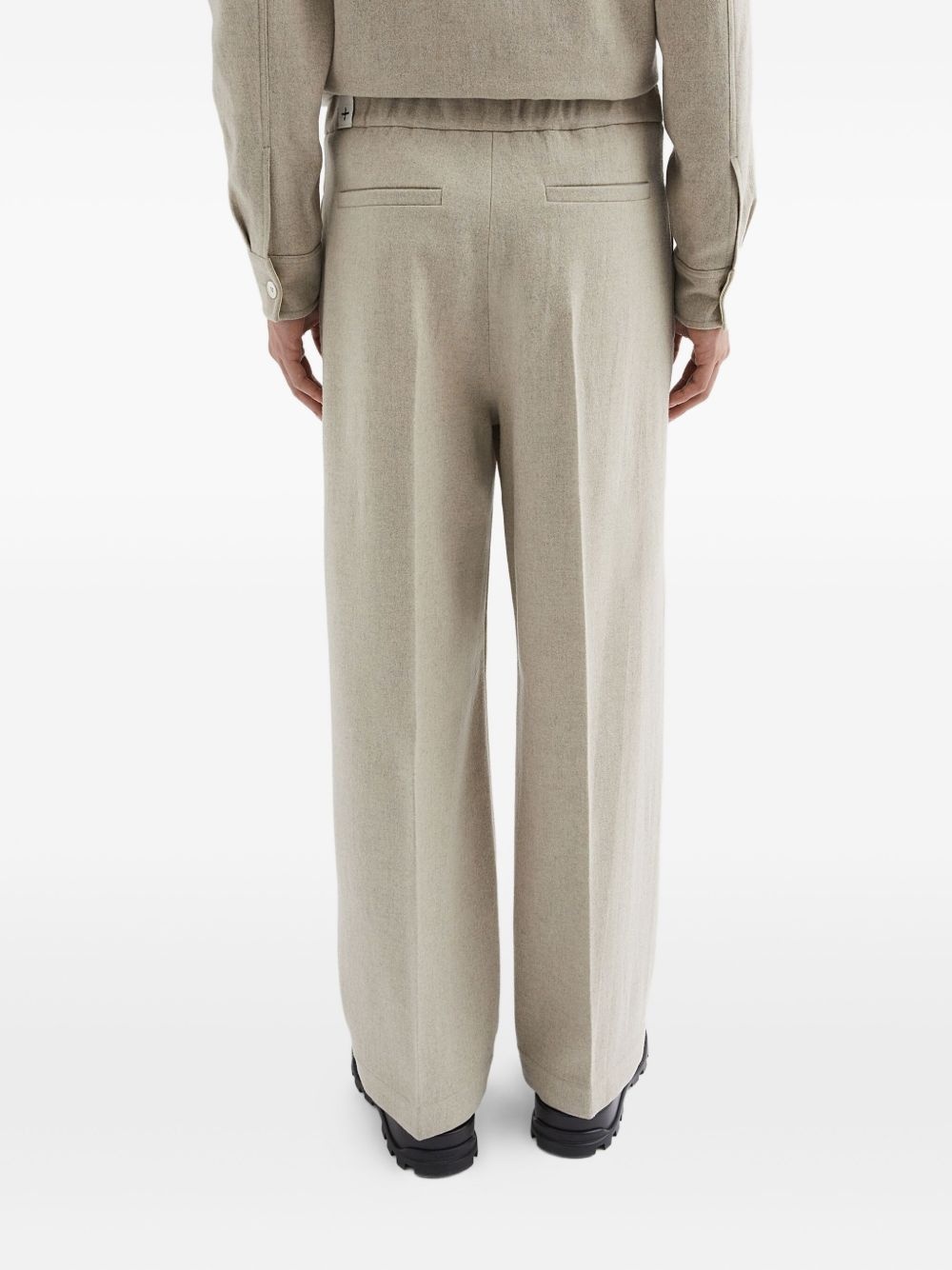 wool flannel trousers - 4