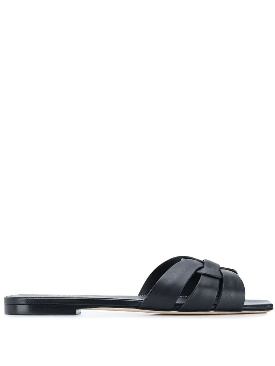 SAINT LAURENT NU PIEDS TRIBUTE 05 LEATHER SANDALS - 1