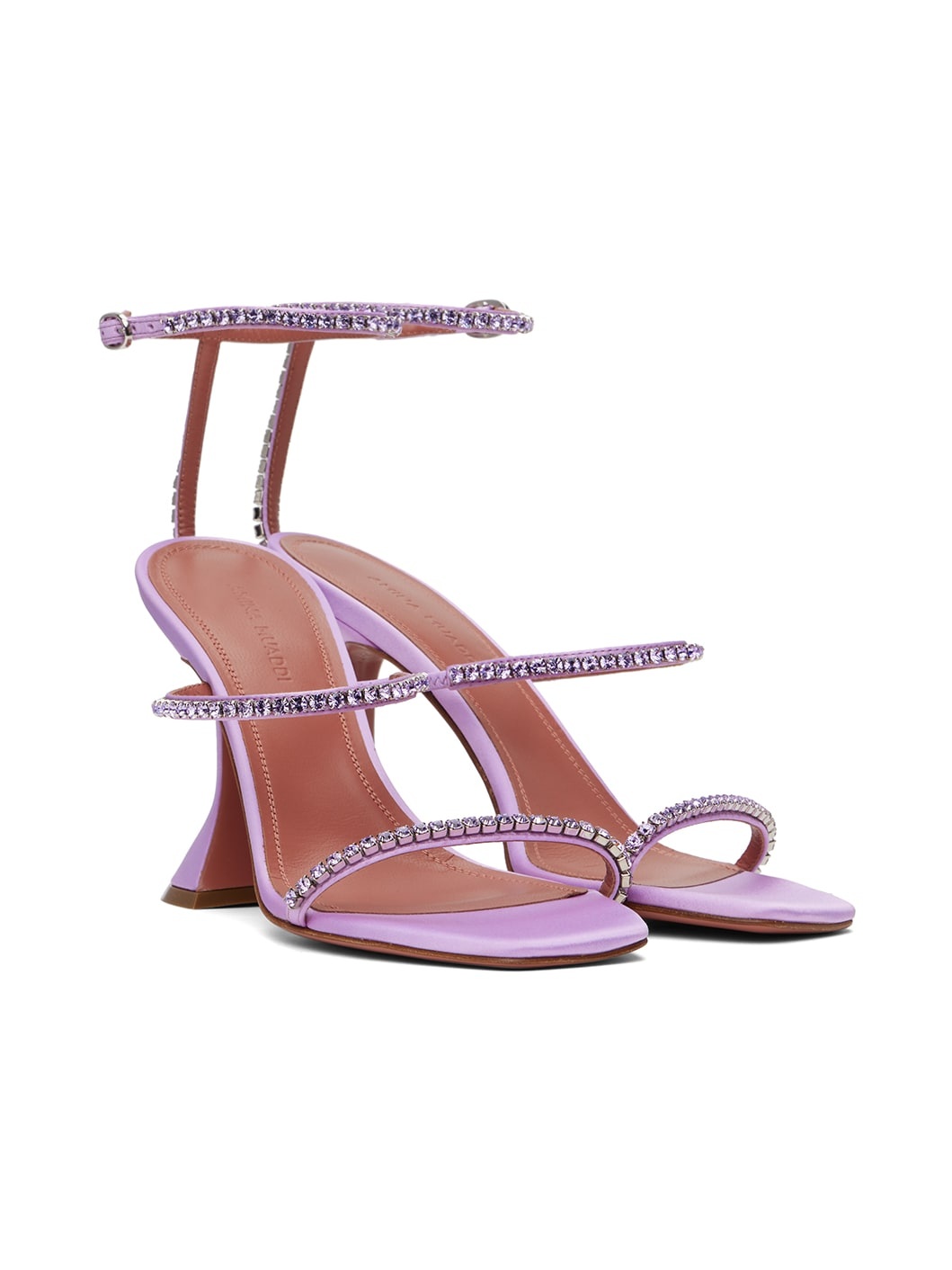 Purple Gilda Heeled Sandals - 4