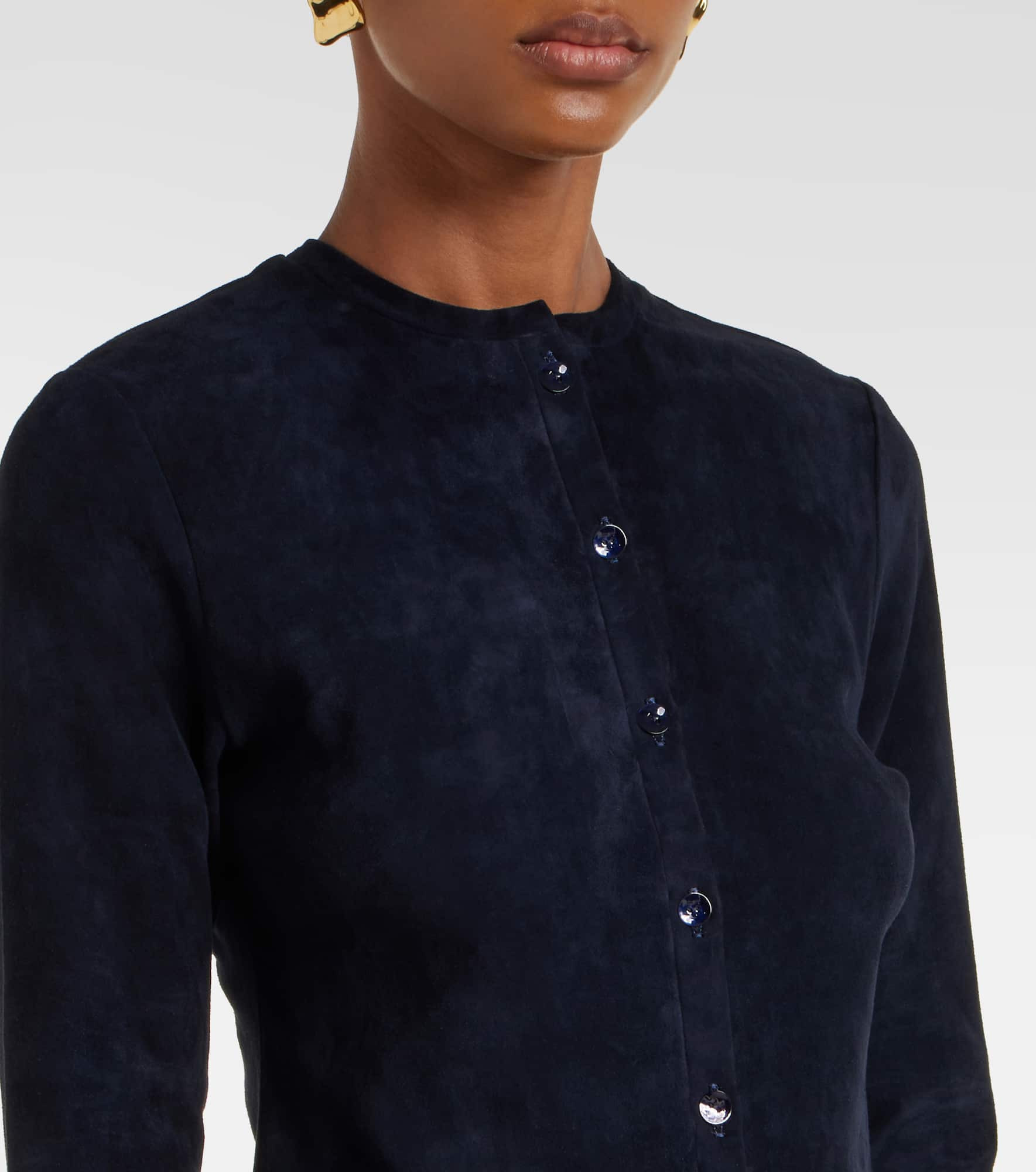 Astrid 24 suede cardigan - 4