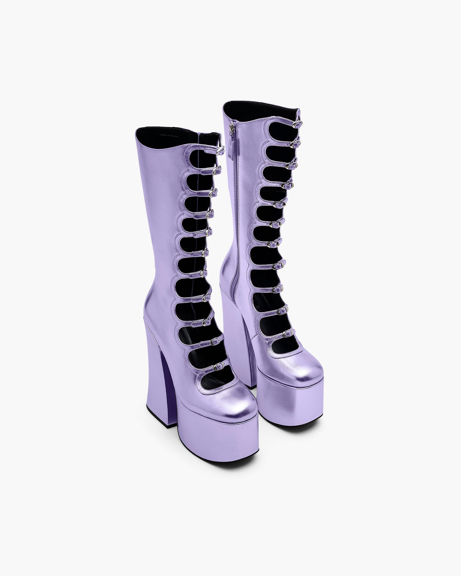 Marc Jacobs THE METALLIC KIKI KNEE HIGH BOOT | REVERSIBLE