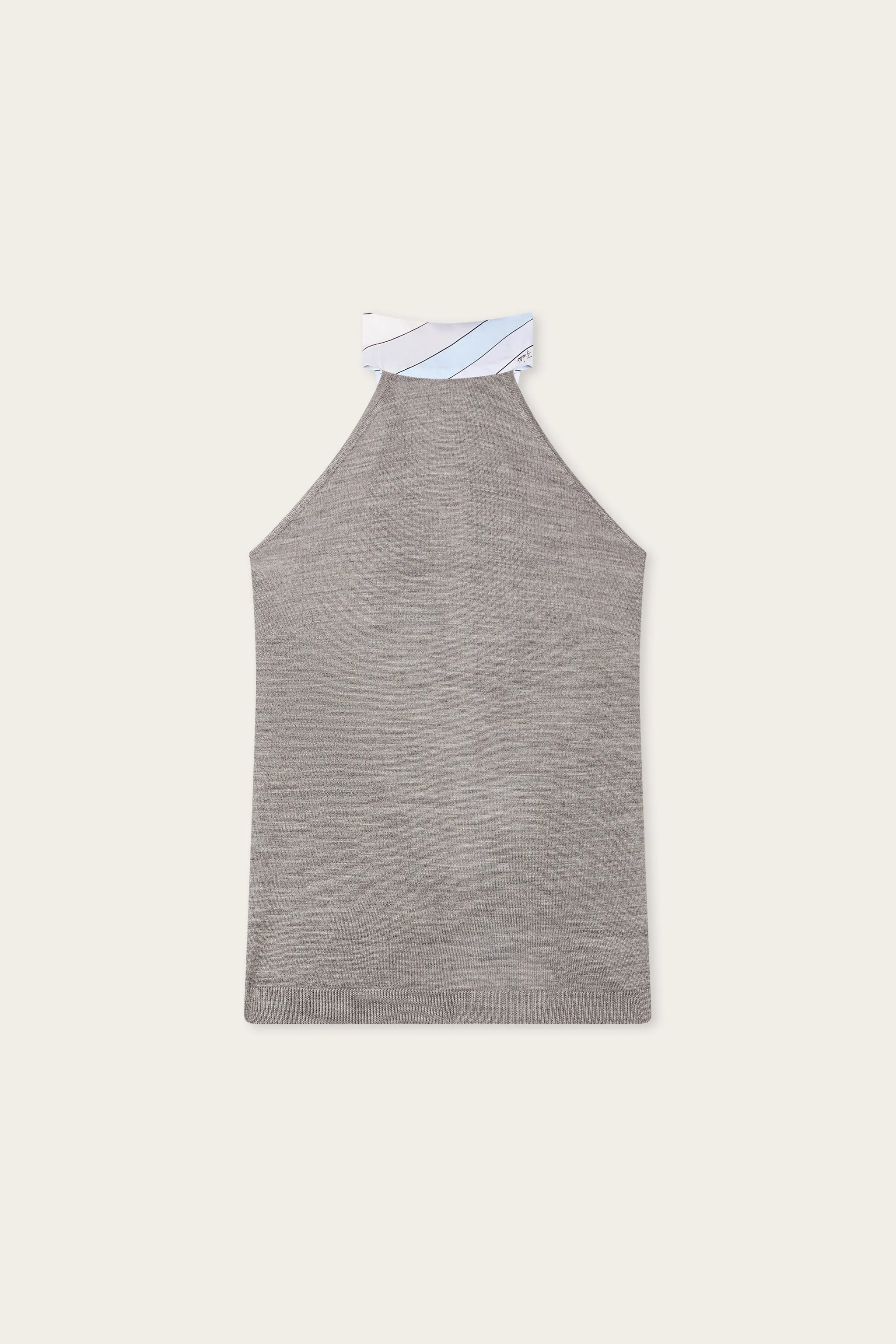 WOOL TOP WITH SCARF DETAIL - 1