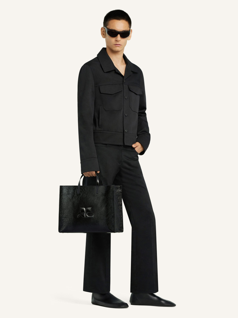 courrèges HERITAGE AC NAPLACK LEATHER TOTE BAG outlook