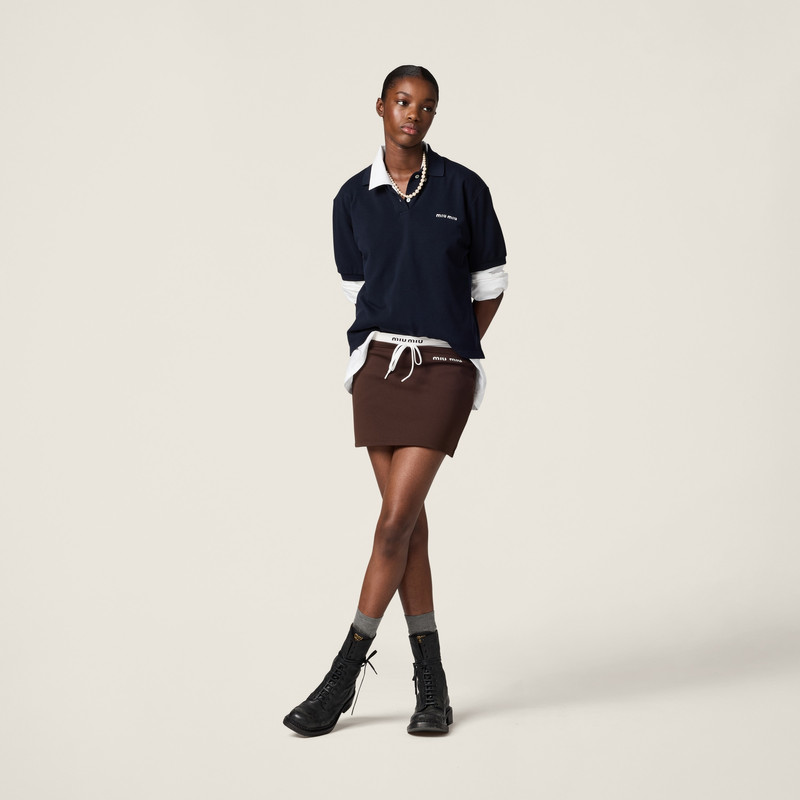 Miu Miu Nylon miniskirt outlook