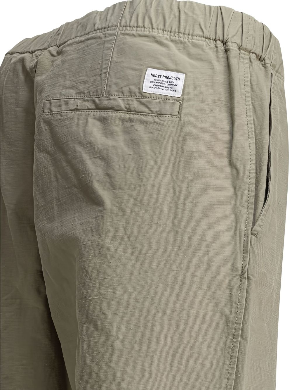 cotton-blend straight-leg trousers - 4