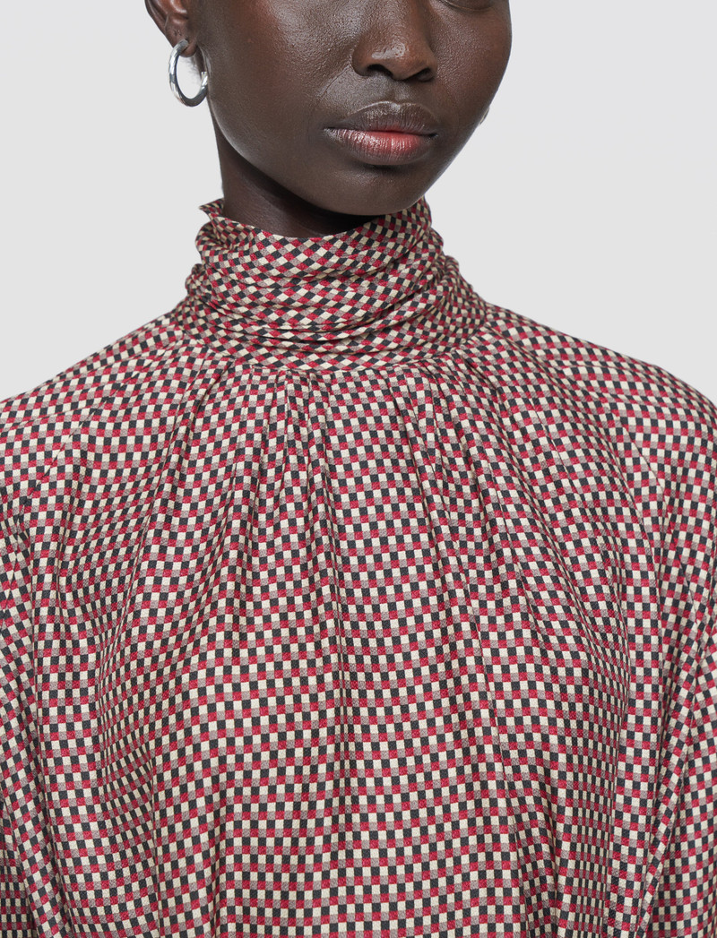 Agata Printed Silk Blend Dress 4