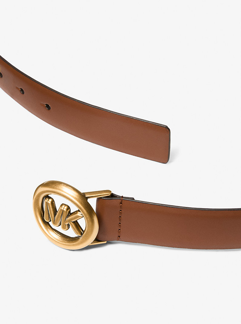 MICHAEL KORS Logo Leather Belt outlook