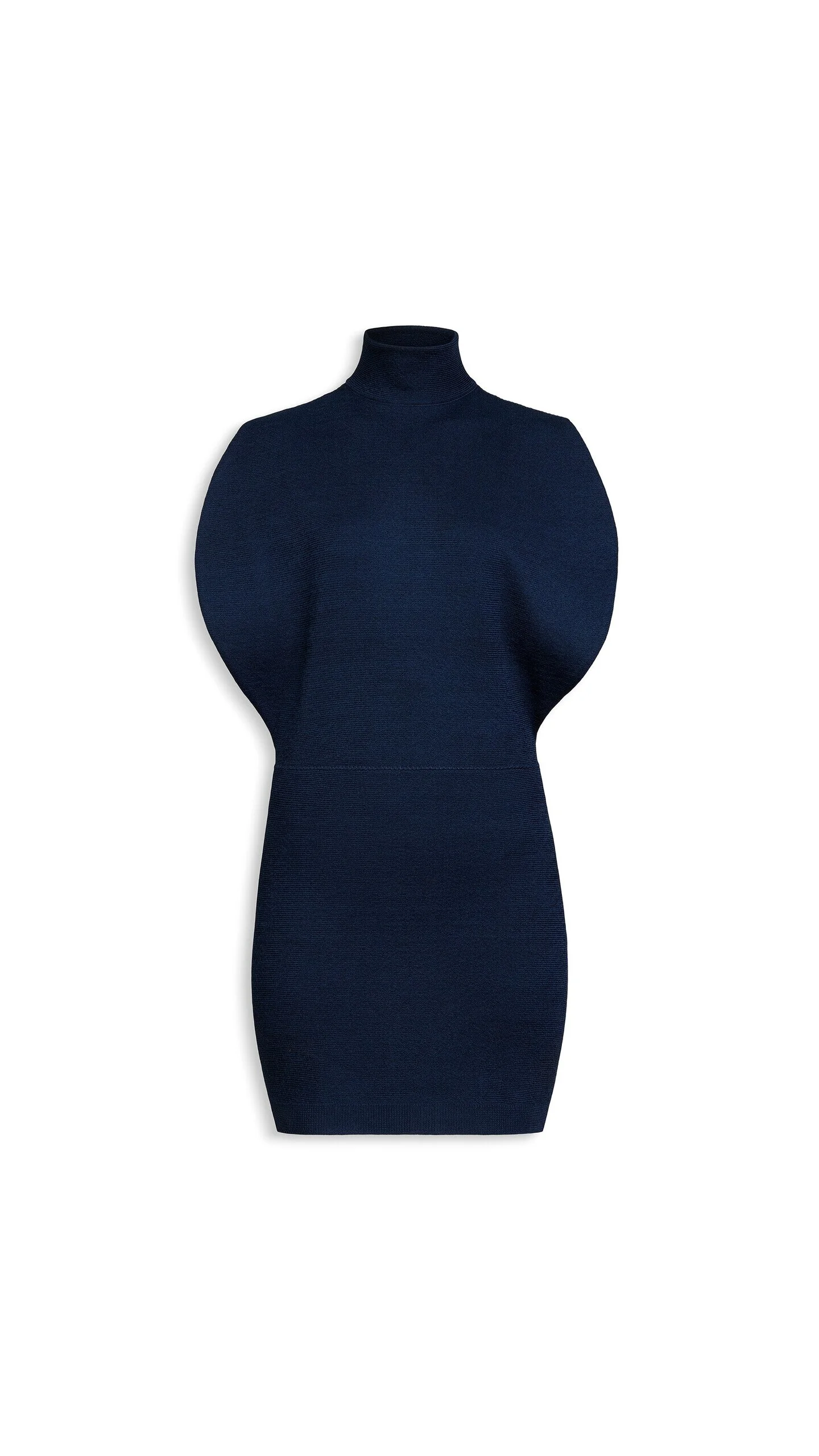 SILK KNIT CINCHED DRESS - 1