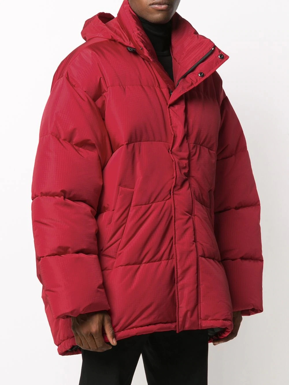 short padded parka coat - 3