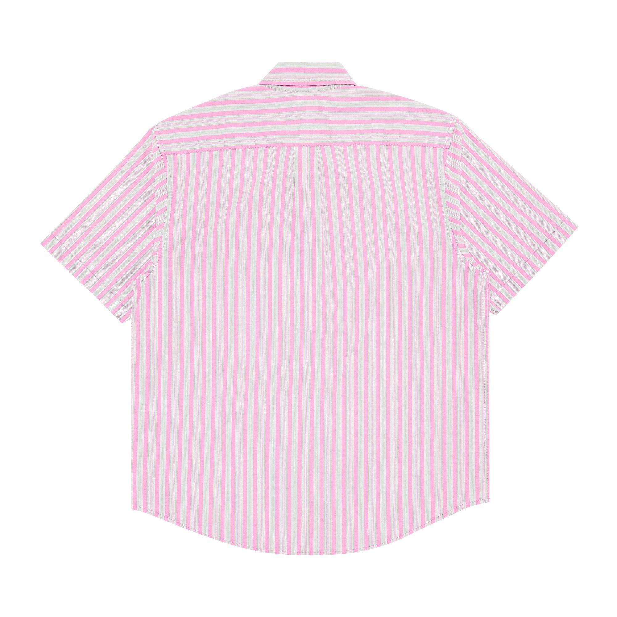 Supreme Loose Fit Multi Stripe Short-Sleeve Shirt 'Pink' - 2