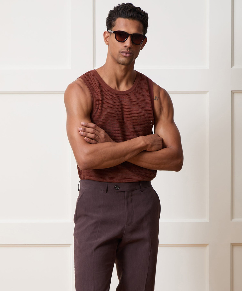 TODD SNYDER Luxe Mesh Tank outlook