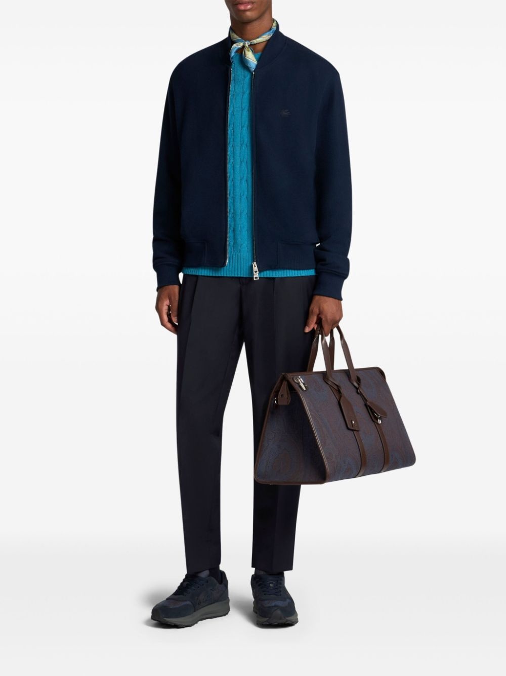 Pegaso-embroidered bomber jacket - 2